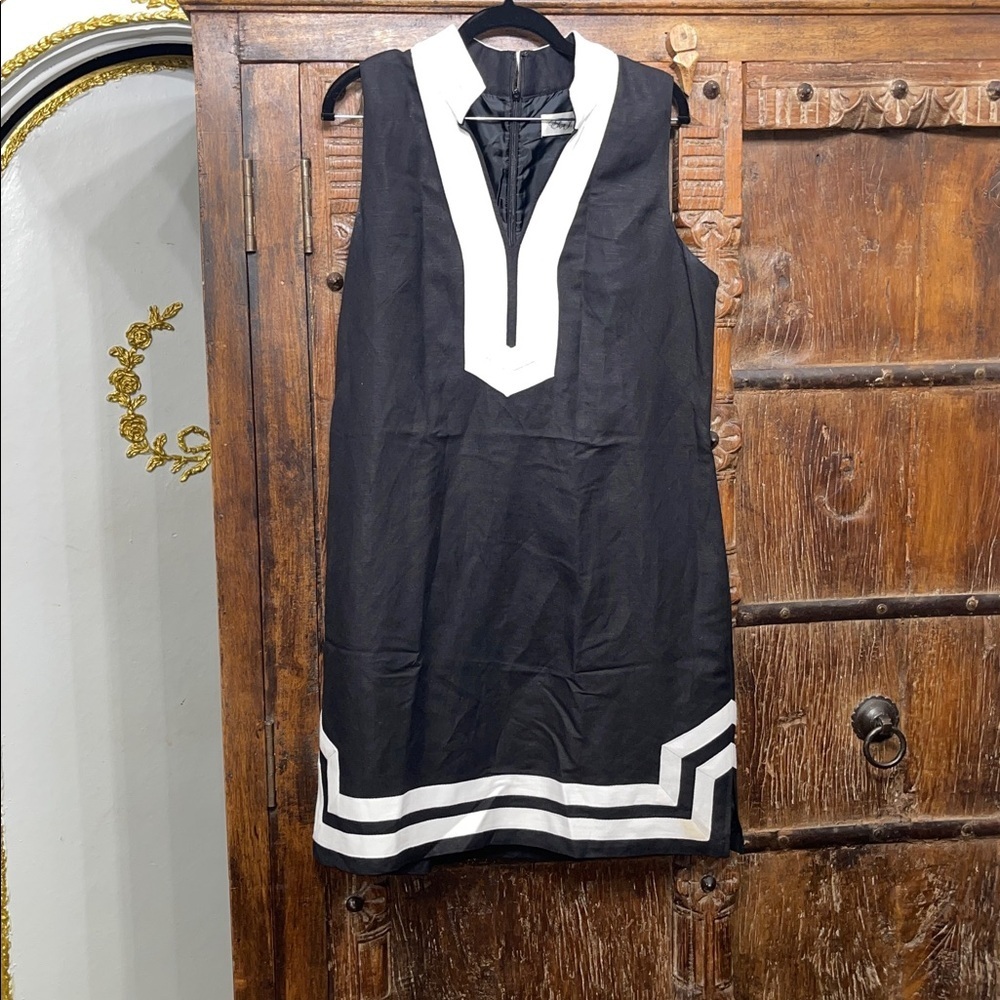 Eliza J Black & White Mod Shift Dress – Size 14